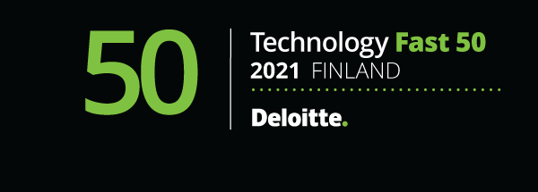 Kuva: Deloitten Technology Fast 50 2021 Finland logo.